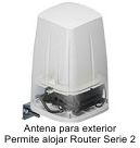 Antena Exterior, permite alojar en su interior un Router serire 2 