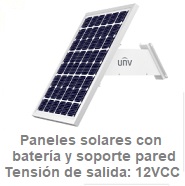Paneles solares con Batera y soporte de pared